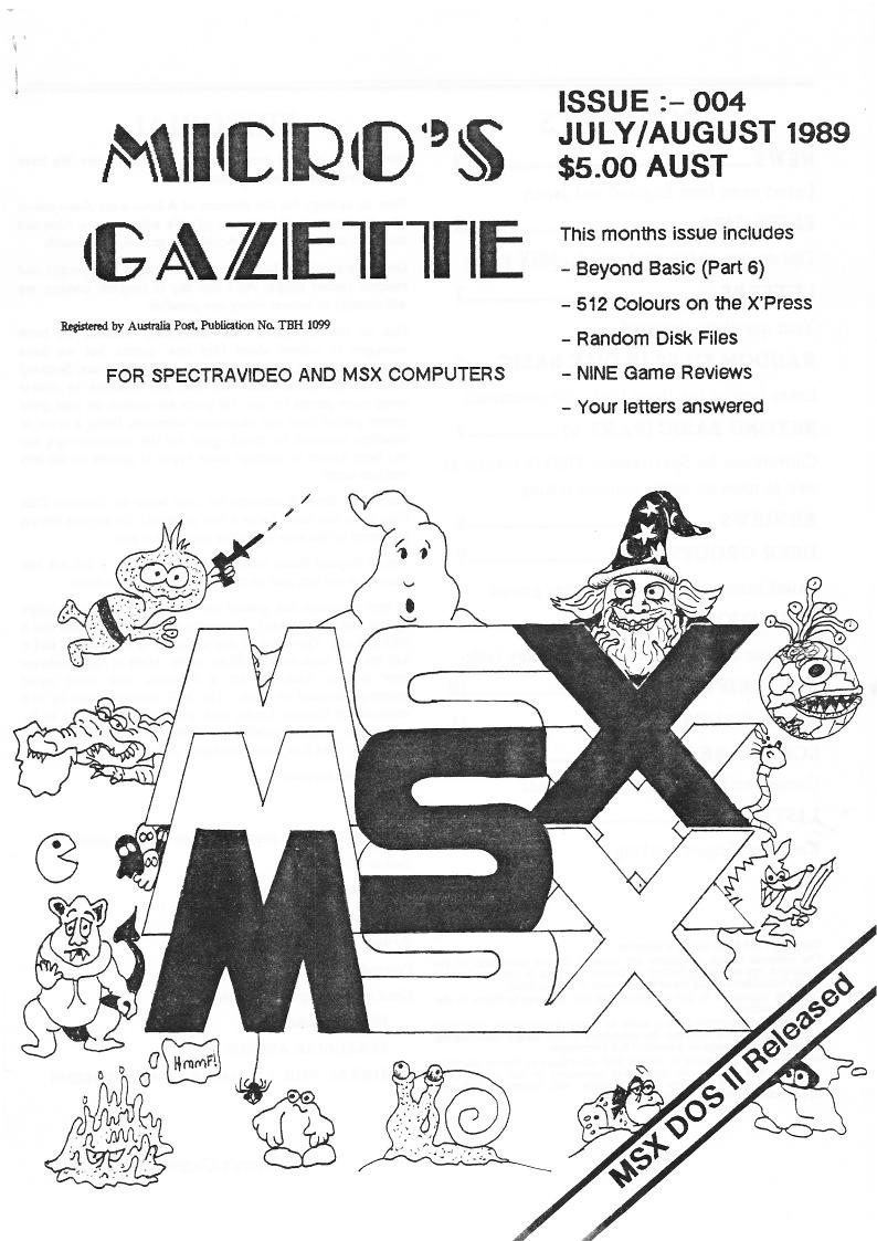 Micro's Gazette - Issue 004